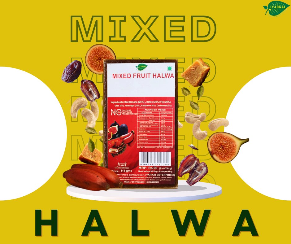 Mixed fruit halwa